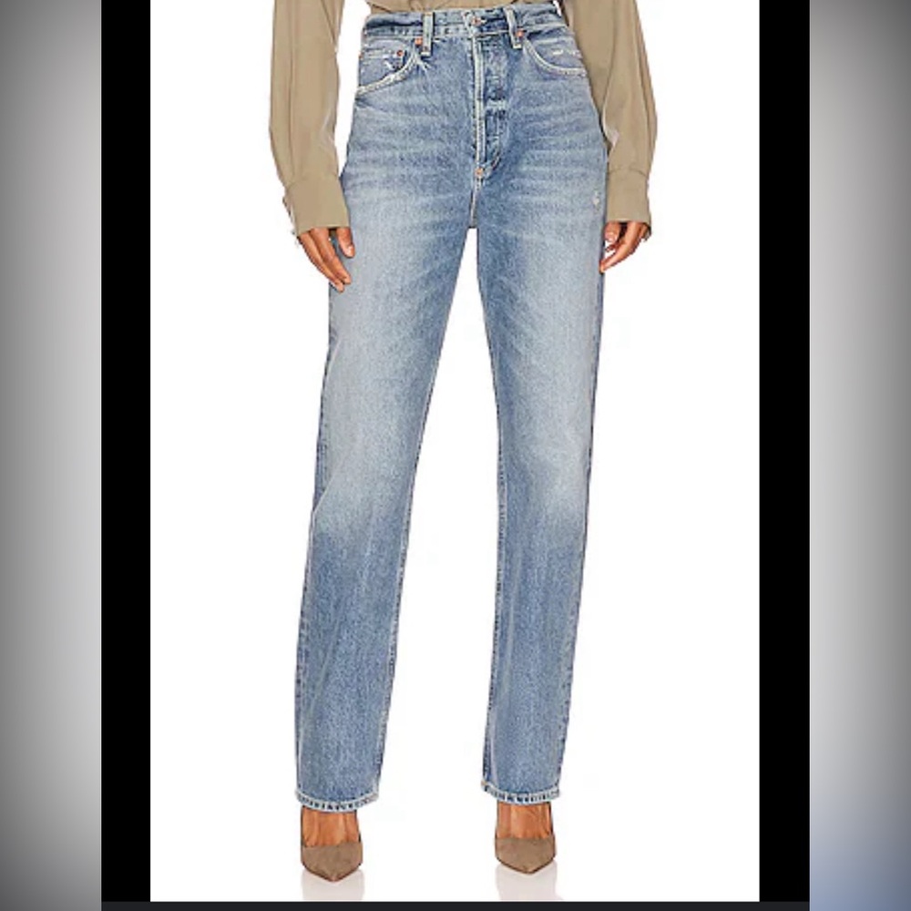 Good American Good 90s High Rose Straight Jeans